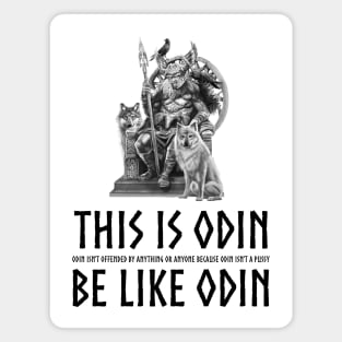 Anti-Communist SJW - Odin Is Not A Pussy - Viking Mythology Magnet